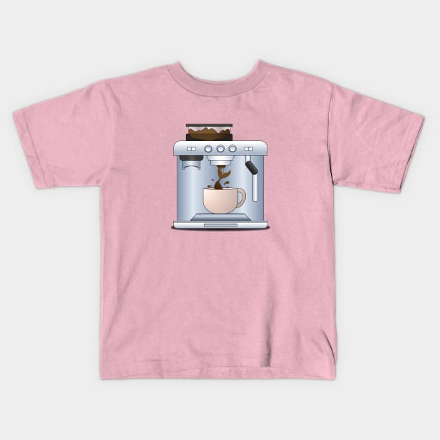 Mermaid machine Kids T-Shirt by Bubba C.